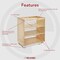 Rev-A-Shelf Maple Veneer, Light Brown, 14 in W, 25.5 in H, 22.5 in D, 22.5 in L, Light Brown 448-BC-14C - alternate 3